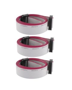 Uxcell IDC Flat Ribbon Cable, 2.54 mm Pitch, 16 Pin, 100 cm Length, 3 Pieces